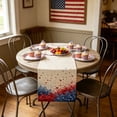 thumbnail image 7 of Memorial Day Saving!4th of July Decorations, Independence Day Table Flag Red White Blue Star Striped Floral Print Dining Table Decoration, 7 of 7