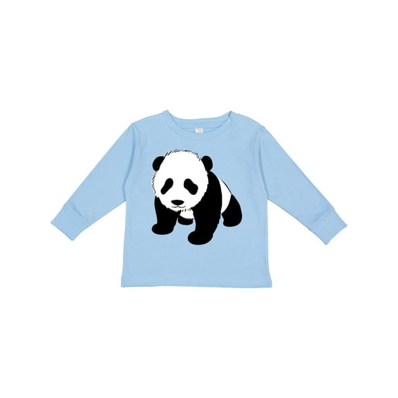 Inktastic Panda Bear Boys or Girls Long Sleeve Toddler T-Shirt