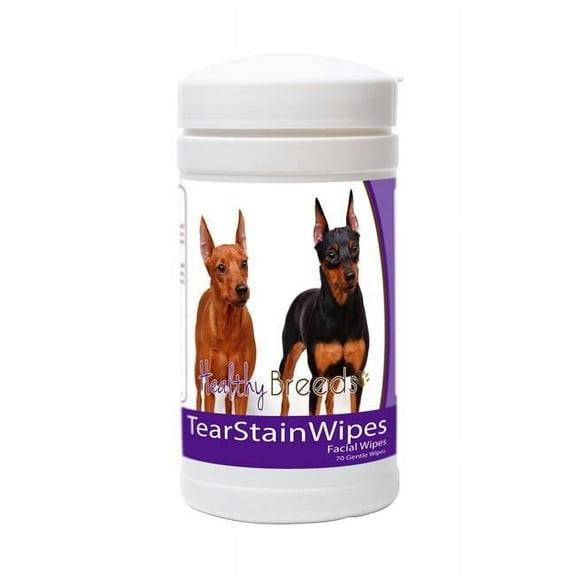 Healthy Breeds 840235152019 Miniature Pinscher Tear Stain Wipes