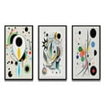 thumbnail image 2 of Designart "Ethereal Séance V" Modern Geometric Framed Wall Art Set Of 3 - White Abstract Frame Canvas Set For Living Room Decor, 2 of 6