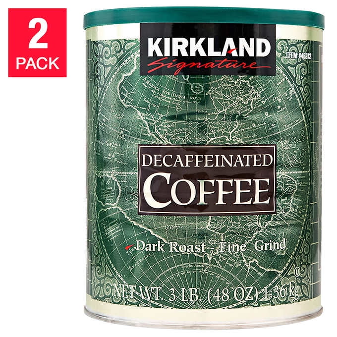 Kirkland Signature Decaf Coffee 3 Lb, 2Pack