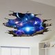 thumbnail image 4 of Pegatina de pared de galaxia cósmica azul 3d creativa extraíble Pvc Magic Milky Way exterior ventana del planeta espacio Afortunado Sencillez, 4 of 5