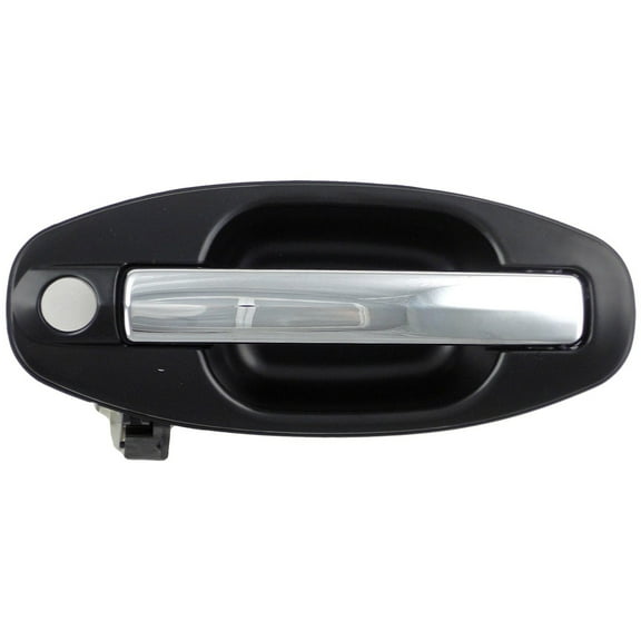 Dorman 82258 Front Driver Side Exterior Door Handle for Specific Hyundai Models, Chrome Lever and Black Housing