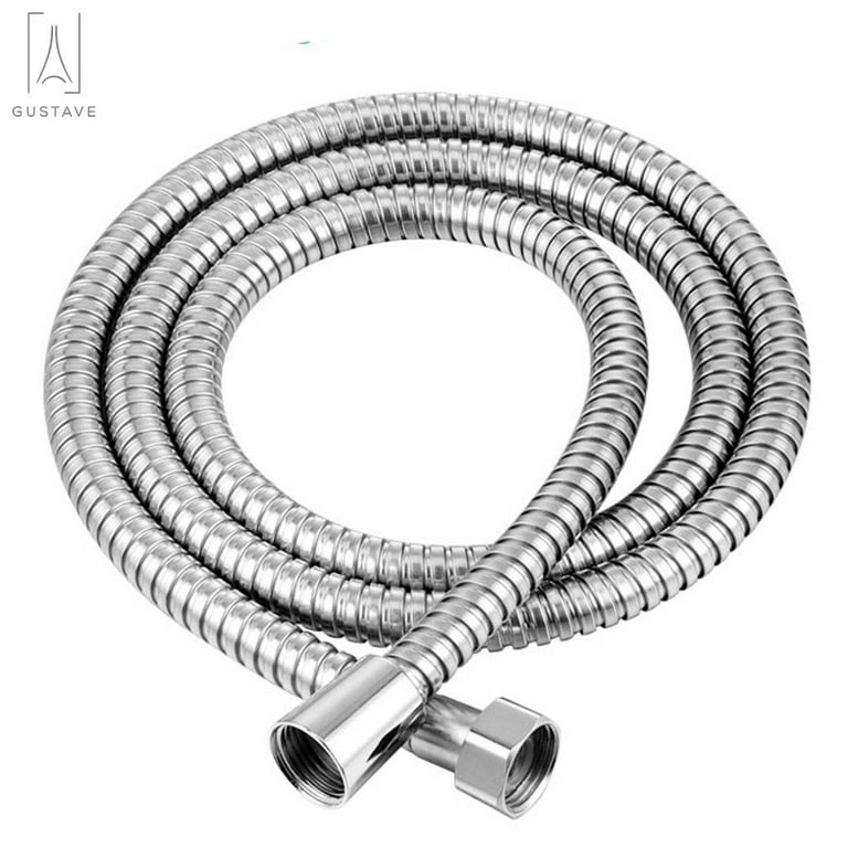 GustaveDesign 60 Inch Stainless Steel Shower Hose, Handheld