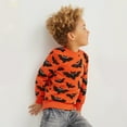thumbnail image 4 of Yuncity Boys Sweatshirt Autumn Hoodie Halloween Hoodie Knitted Round Neck Long Sleeve Jacket Sweatshirts 18-24 Months, 4 of 8