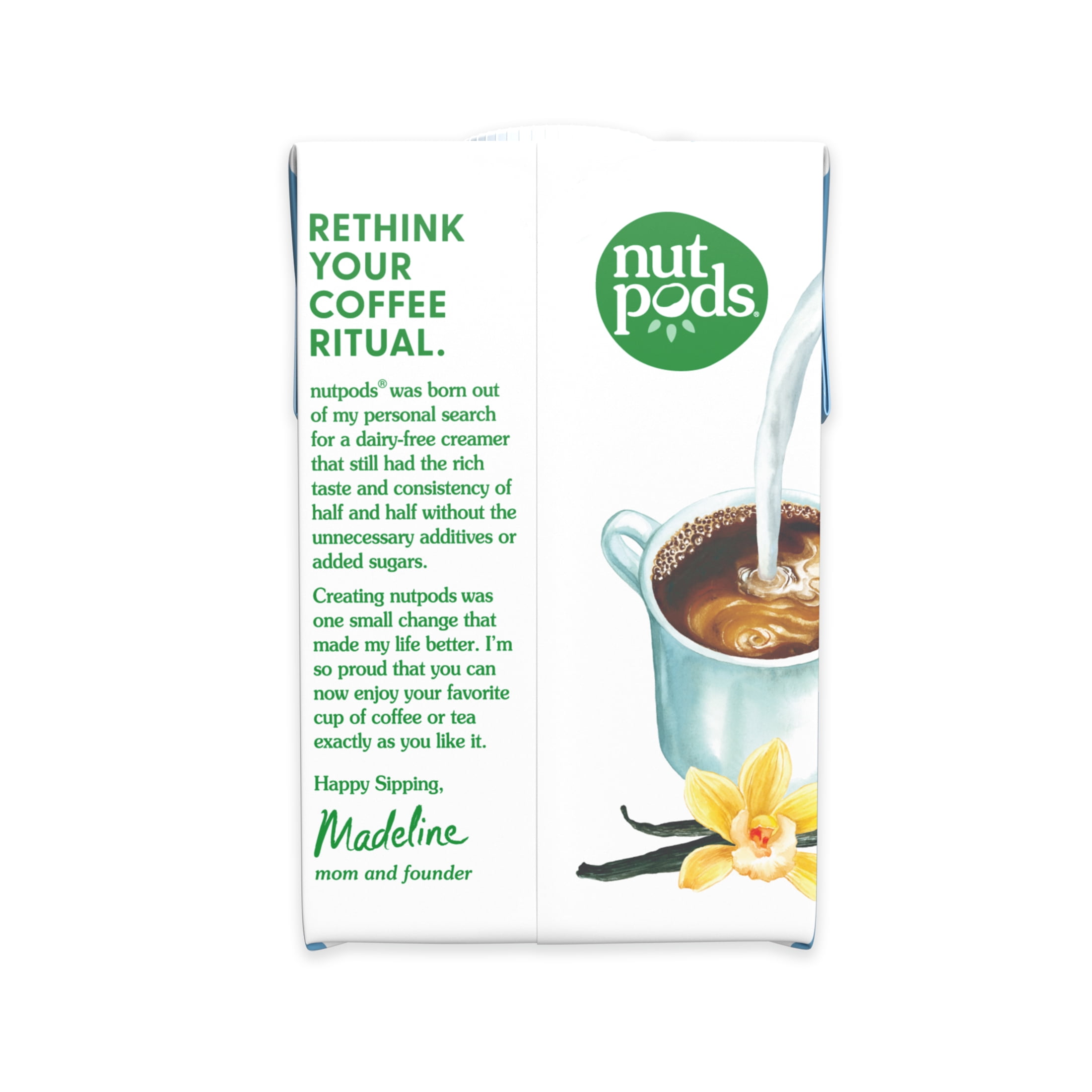 nutpods French Vanilla Unsweetened Dairy Free Shelf Stable Creamer, 16 oz