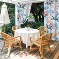 thumbnail image 4 of Outdoor Curtains for Patio Waterproof, Blue Ocean Outdoor Privacy Panels Grommet, Summer Coastal Beach Nautical Sea Turtles Corals Blackout Outside Curtains for Porch/Cabana 54"x95", 1 Panel, 4 of 8