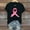 Black, variant on CLOISE Pink Breast Cancer Tops Women Short Sleeve Crewneck Tops Ribbon Pink Breast Cancer Survivor Gifts Tee Shirts Cute Loose Shirts Cancer Support Clothes Black XL