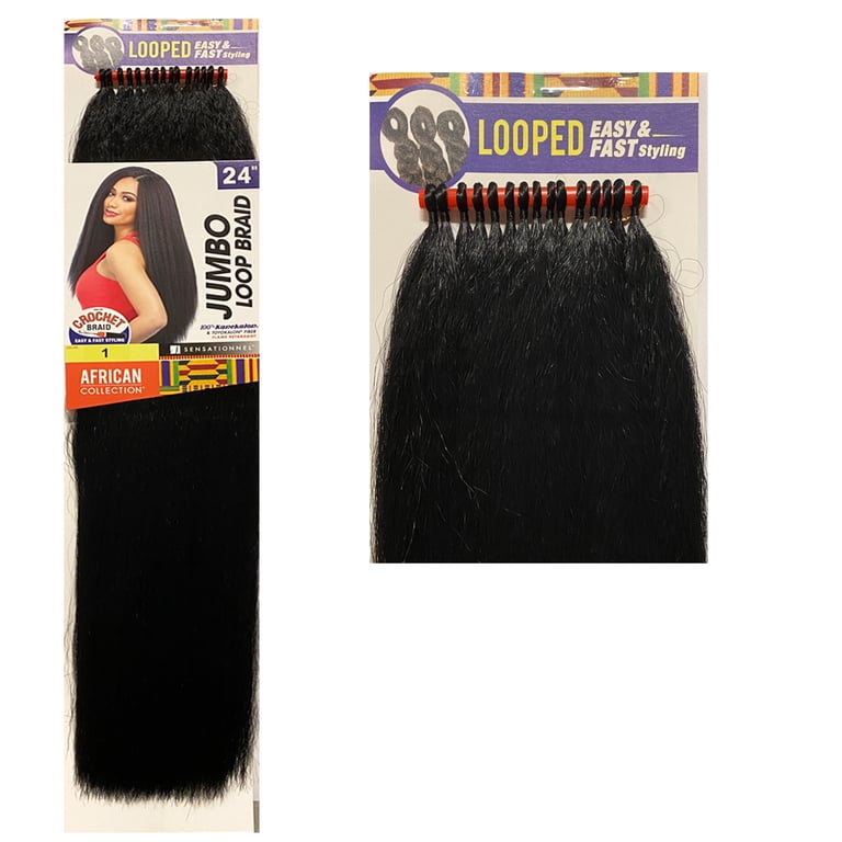 A Lot of 4 Jumbo Loop Twist Hair Extensions Color 27 Island twists: Small + Midback length Human hair color 4/27  main image 4