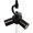 Black#0, variant on 9.75"" Satin Black 3-Light Pendant Light Fixture - Vintage Ceiling Hanging Light with 6"" Linen Cord, E26 Base, UL Listed for Home Lighting, Kitchen & Bedroom