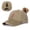Khaki, variant on Women's Baseball Cap Ribbon Embroidered Washed Ponytail Friendly Baseball Cap Trucker Hats Women Brown