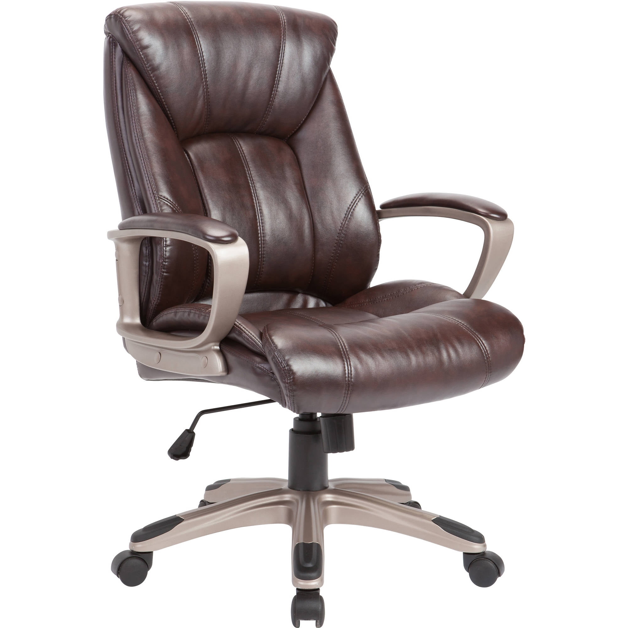 AC Pacific Adjustable Swivel Office Chair, Brown - Walmart.com