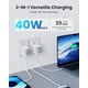 thumbnail image 3 of Bloque de carga USB C Gitryin, 40 W, PD, carga rápida, blanco, 3 of 9