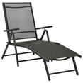thumbnail image 2 of vidaXL 3 Piece Patio Lounge Set Textilene and Aluminum Black, 2 of 11
