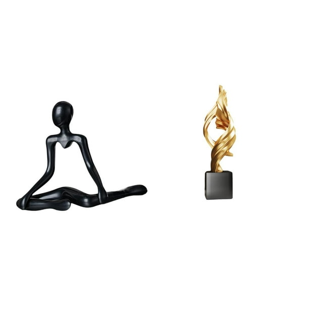 Figura de escritorio,Escultura abstracta de pensador para decoración de oficina y hogar.,Estatua de arte abstracto,Estatua de arte abstracto Escultura de resina moderna,Colección creativa de
