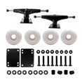 thumbnail image 2 of LOVIVER Professional Skateboards Accessories Longboard Wheels Riser Pads Spacers Outdoor White wheels, 2 of 8