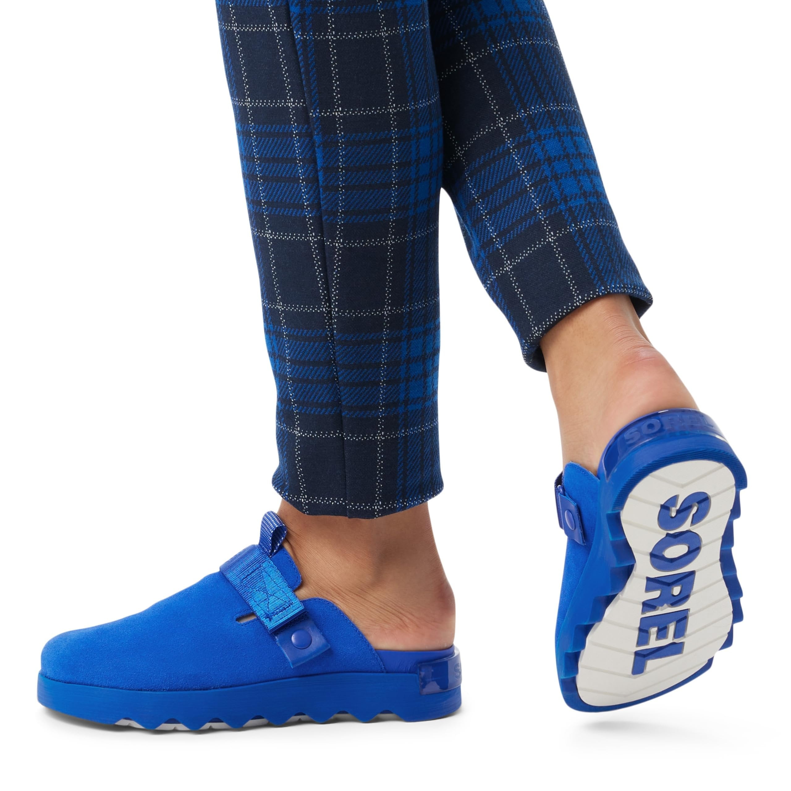 Sorel Women's Viibe Clog Sandals - Cobalt Blue, Bleached Ceramic