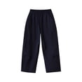thumbnail image 5 of NAISIBABY Kids Girls Pants, Quick Dry Elastic Waist Summer Lightweight Straight Leg Sports Outdoor Pants Navy Size 12, 5 of 9