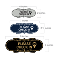 thumbnail image 2 of Designer Please Check In Sign (Navy Blue / White) - Small, 2 of 4