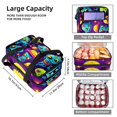 thumbnail image 3 of Alien Double Layered Insulated Refrigerated Lunch Bag with Two Compartments, Large Capacity, Hand Carry - 7.1x11.4x16.1 Inches, 3 of 6
