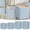 Blue, variant on KOYPTL 4 Pack Non woven Large Storage Bags Bins Foldable Closet Organizers Containers with Reinforced Handle for Clothing Blanket Comforters Bed Sheets Pillows and Toys Space-Saving