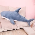 thumbnail image 5 of Taize Stuffed Shark Toy Large Size Breathable Non-shedding Vibrant Stuffed Animal Cushion Toy for Sofa Decor, 5 of 8