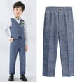 thumbnail image 6 of KYAIGUO Boys' Flat Front Dress Pants Side & Back Pockets Spring Lightweight Boys' Uniform Chino Pants Sized 1-14T, 6 of 6