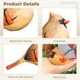 thumbnail image 4 of 2PCS Small Cardinal Figurines, Loving Cardinals Present for Couple, Carved Bird Figurine Decor for Home and Outdoor Display, 4 of 6