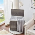 thumbnail image 4 of Mxfurhawa Laundry Hampers with Lid, Gray, 4 of 8