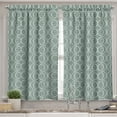 thumbnail image 2 of Ambesonne Retro Valance & Curtain, Delicate Floral, 55"x45", Pale Sage Green White, 2 of 6