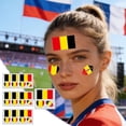 thumbnail image 1 of Pegatinas de tatuajes temporales de fútbol americano pack de 10 para fiestas, ver partidos, decoraciones de bar, banderas multicolores de equipos, 1 of 6