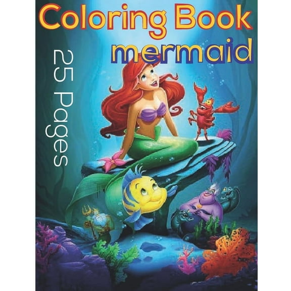 Mermaid - Coloring Book: Relaxing Coloring Pages - 25 Paper - Amazing Patterns (Paperback)