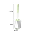 thumbnail image 3 of Toilet Brush with Strong Bristles, Long Handle for Effective Cleaning, Ventilated Holder for Sanitary Storage, 360° Toilet Bowl Cleaning Brush, 3 of 6