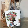 thumbnail image 3 of CNKOO Roomy Solid Shoulder Straps Shoulder Pouch Smooth Zipper Riding Bike Girl Print Tote Pouch for Work, 3 of 10