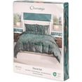 thumbnail image 7 of Chanasya Premium Printed Bramble Leaf Teal Duvet Cover Set - Duvet Cover (90” x 90”) & 2 Pillow Shams (20” x 26”) - 3-Piece Set, Queen Size, Printed Bramble Leaf Teal, 7 of 7