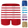 thumbnail image 3 of CPNG Girls Metallic Shorts Sparkly Shiny Hot Shorts Dance Athletic Shorts Elastic High Waist Yoga Gymnastic Shorts(Gold,3-4 Years), 3 of 4