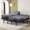 Adjustable Bed Frame+14" Gray Mattress, variant on Full Adjustable Bed Frame with Mattress, Electric Base with Head & Foot Lift, Pillow-Tilt, Under-Bed LED, USB Ports, Zero Gravity, One-Touch Flat, TV Mode, Memory Function, 4"+8" Adjustable Legs
