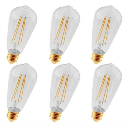 

LED ST18 LIGHT BULB 2200K 360 CRI80 ETL 3.5W 40W EQUIVALENT 15000HRS LM300 DIMMABLE INPUT VOLTAGE 120V 6 PACK