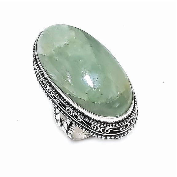 Natural Aquamarine Gemstone 925 Sterling Silver Jewelry Ring Size 6
