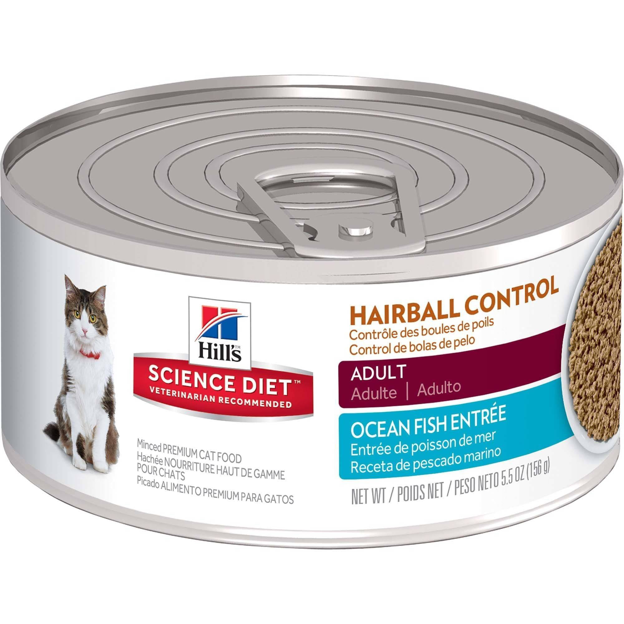 Hill's Science Diet Adult Hairball Control Ocean Fish EntrÃ©e Canned