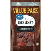 Great Value Peppered Beef Jerky Value Pack, 10 Oz.