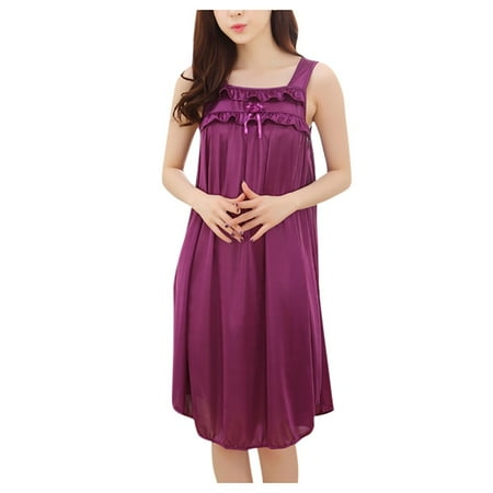 

Women s Pajamas Fashion Camisole Lace Sleep Dress Red One size