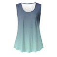 thumbnail image 4 of Women Gradient Tank Tops Sleeveless Pullover Top Loose Flowy Blouses Summer Streewear Top Camisole, 4 of 6
