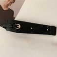 thumbnail image 3 of Women Wide Stretchy Belt with Buckle Retro Waist Belts for Dress Blouse Coat Black, 3 of 8