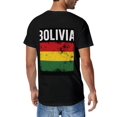 thumbnail image 3 of T-shirt Bolivia Flag  Soft Cotton Adult Heat-Transfer Graphic T-Shirt - 180g Breathable Fabric, Unisex Summer Casual Wear with Durable Heat-Printed Design, 3 of 10