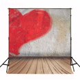 thumbnail image 2 of ABPHOTO Polyester 5x7ft Wedding Day Photography Backgrounds Heart Photo Backdrop, 2 of 4