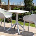 thumbnail image 5 of Pemberly Row Contemporary Square Table 27 inch White, 5 of 6