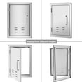 thumbnail image 6 of BBQ Access Door | Kitchen Metal Grill Door with Handle |14W X 20H Inch Single Stainless Steel Wall Vertical Door for Outdoor Kitchen Grill Station, 6 of 9