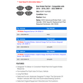 thumbnail image 2 of Rear Brake Pad Set - Compatible with 2016 - 2018, 2021 - 2022 BMW X4 2017, 2 of 2