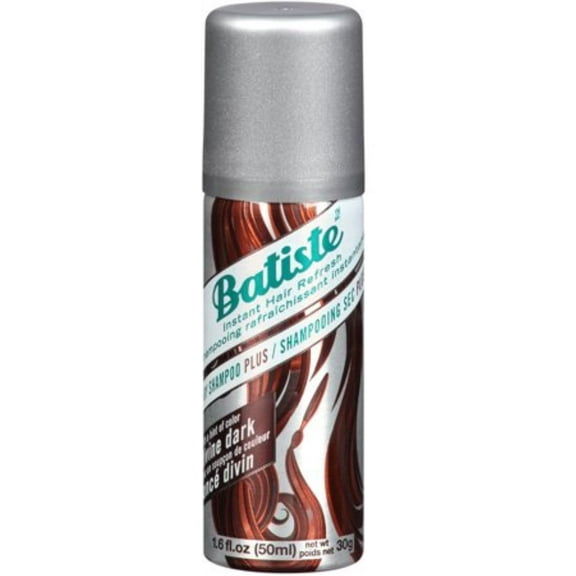 Batiste Dry Shampoo Divine Dark Mini Travel Size 1.6 oz (Pack of 2)